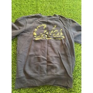 Crooks & Castles Camo Men's Crewneck Graphic Logo Sweater  L